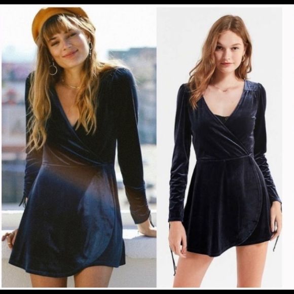 Urban Outfitters Pants - Urban Outfitters Velvet Skort Romper Dress